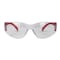 Bison Life Safety Glasses, Anti-Scratch, Clear Lens Red Temple Lens, Frameless BLSH-ESCR-CLLCT-SG2R-12 - alternate 10